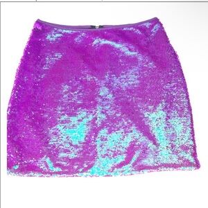 Wild fable purple sequin mini skirt XS High waist
